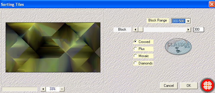 Instellingen filter Mehdi - Sorting Tiles