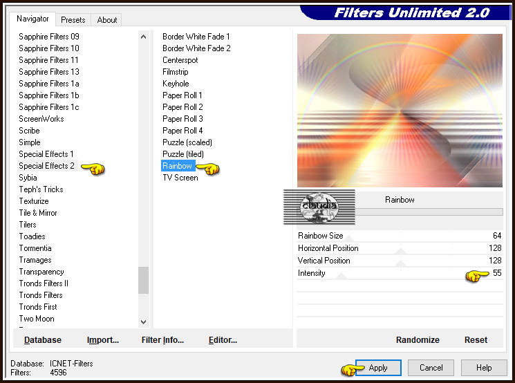 Effecten - Insteekfilters - <I.C.NET Software> - Filters Unlimited 2.0 - Special Effects 2 - Rainbow