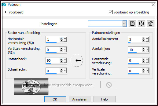 Effecten - Reflectie-effecten - Patroon