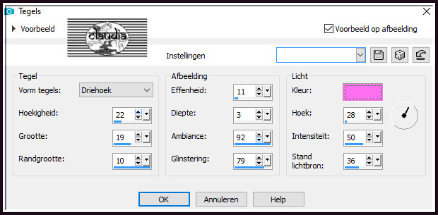 Effecten - Textuureffecten - Tegels 