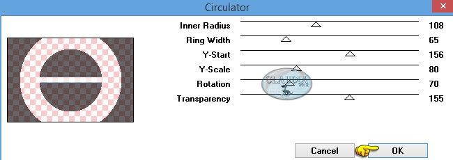 Instellingen filter Filter Factory Gallery B - Circulator 