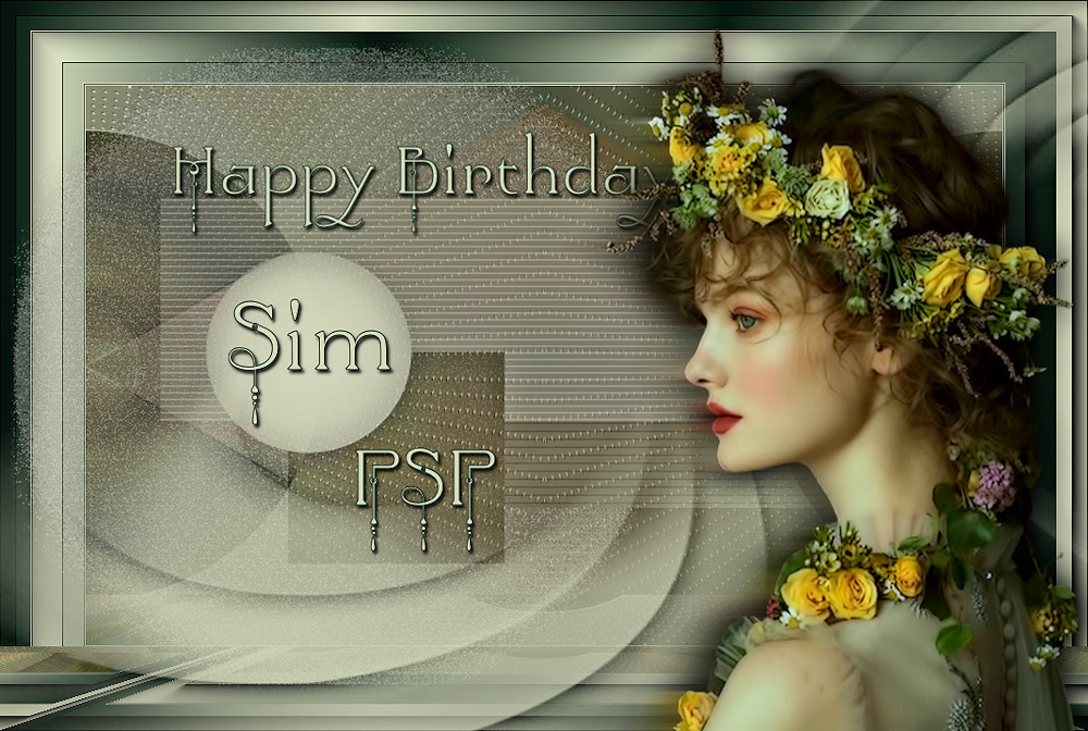 Les : Happy Birthday SIM PSP van Calli