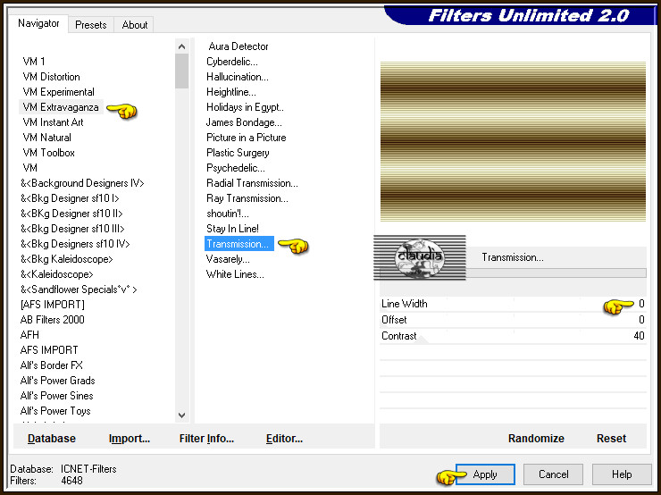 Effecten - Insteekfilters - <I.C.NET Software> - Filters Unlimited 2.0 - VM Extravaganza - Transmission... :