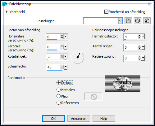 Effecten - Reflectie-effecten - Caleidoscoop