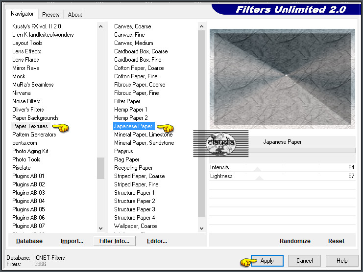 Effecten - Insteekfilters - <I.C.NET Software> - Filters Unlimited 2.0 - Paper Textures - Japanese paper