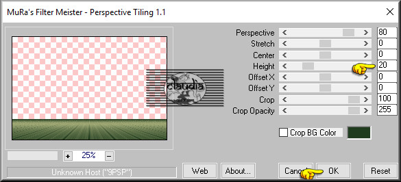 Effecten - Insteekfilters - MuRa's Meister - Perspective Tiling