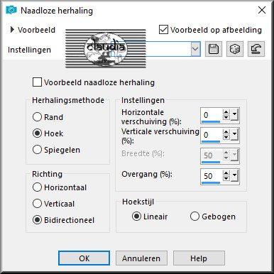 Effecten - Afbeeldingseffecten - Naadloze herhaling