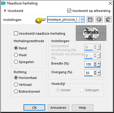 Effecten - Afbeeldingseffecten - Naadloze herhaling