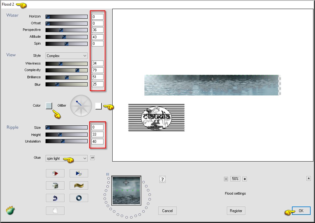 Effecten - Insteekfilters - Flaming Pear - Flood 2