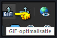 Klik met de muis op het knopje "GIF-optimalisatie"