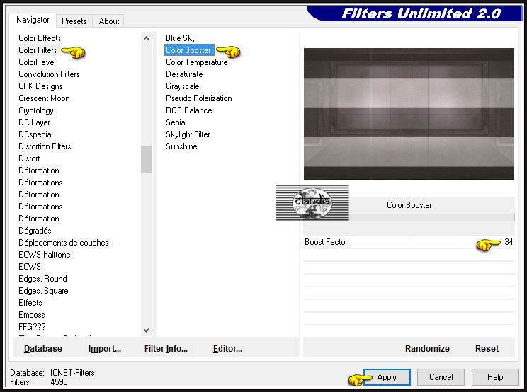 Effecten - Insteekfilters - <I.C.NET Software> - Filters Unlimited 2.0 - Color Filters - Color Booster