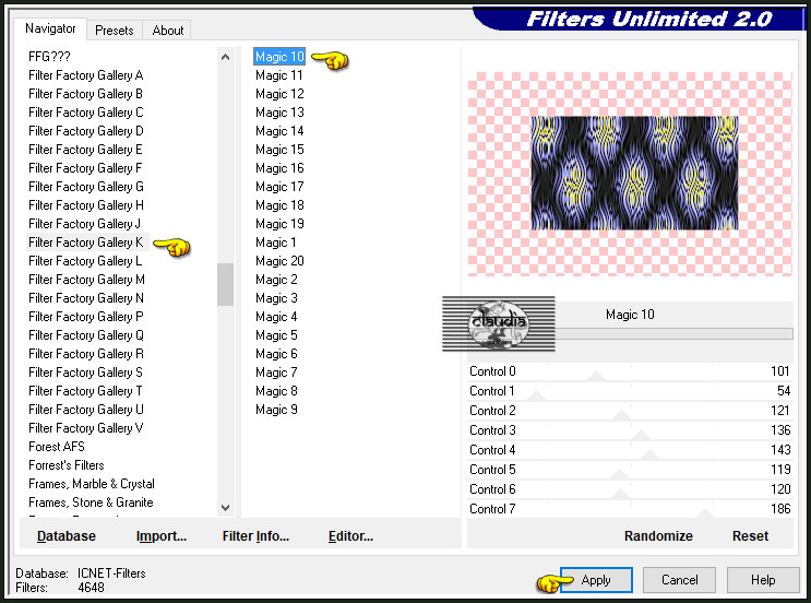 Effecten - Insteekfilters - Filter Factory Gallery K - Magic 10 :