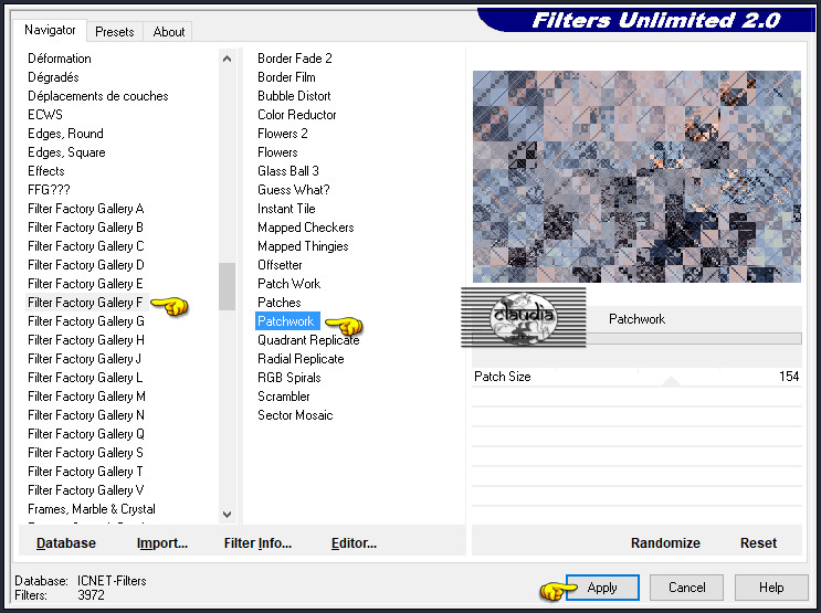 Effecten - Insteekfilters - <I.C.NET Software> - Filters Unlimited 2.0 - Filter Factory Gallery F - Patchwork 