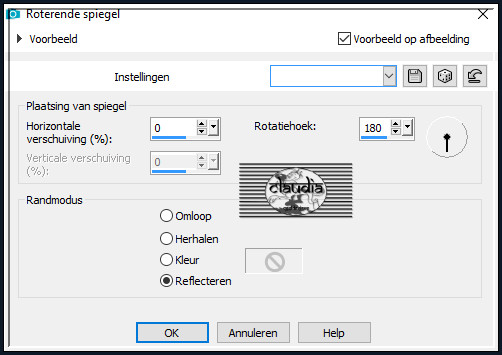 Effecten - Reflectie-effecten - Roterende spiegel