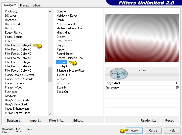 Effecten - Insteekfilters - <I.C.NET Software> - Filters Unlimited 2.0 - Filter Factory Gallery A - Seismic