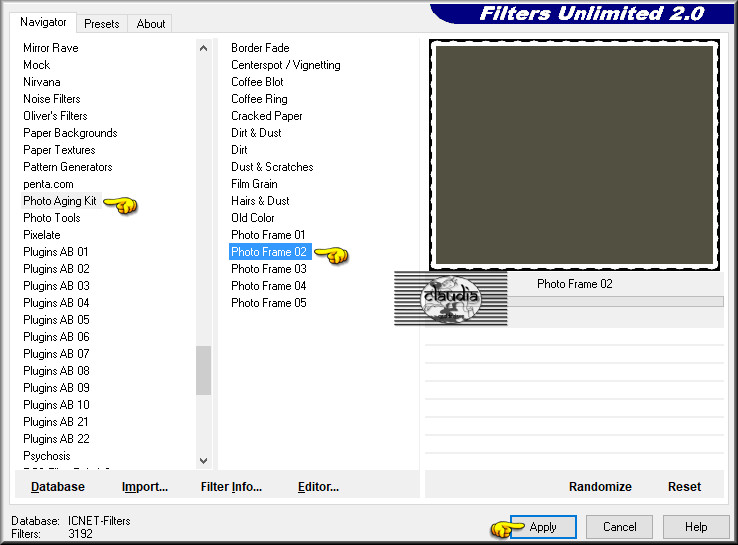 Effecten - Insteekfilters - <I.C.NET Software> - Filters Unlimited 2.0 - Photo Aging Kit - Photo Frame 02