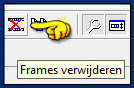 Klik 1 x op het icoontje "Frames verwijderen"