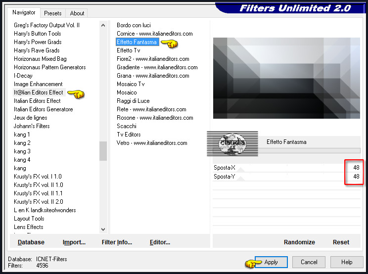 Effecten - Insteekfilters - <I.C.NET Software> - Filters Unlimited 2.0 - It@lian Editors Effect - Effetto Fantasma