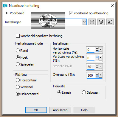 Effecten - Afbeeldingseffecten - Naadloze herhaling