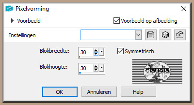 Effecten - Vervormingseffecten - Pixelvorming