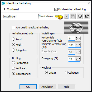 Effecten - Afbeeldingseffecten - Naadloze herhaling :