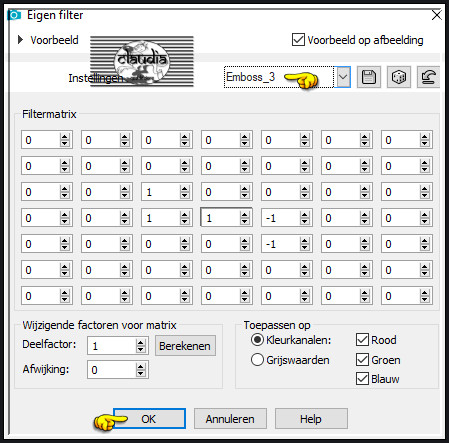 Effecten - Eigen filter - Emboss_3 :