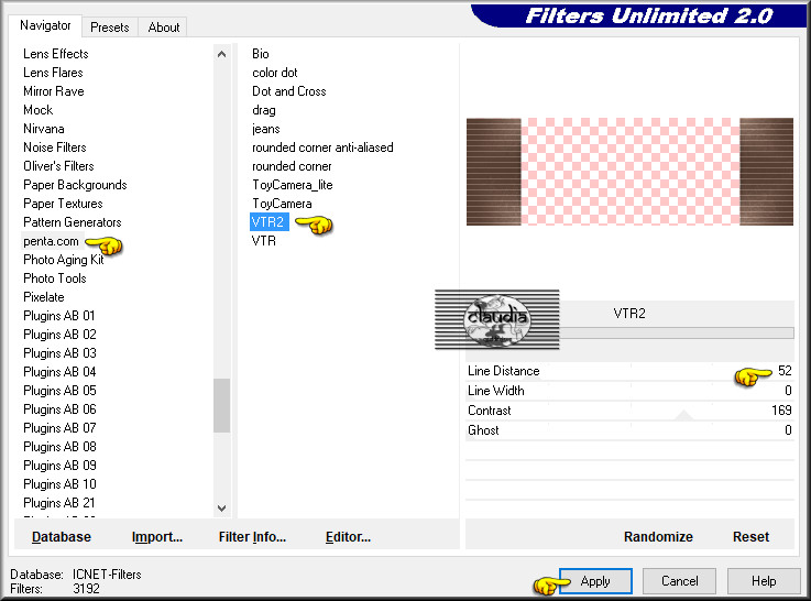 Effecten - Insteekfilters - <I.C.NET Software> - Filters Unlimited 2.0 - penta.com - VTR 2
