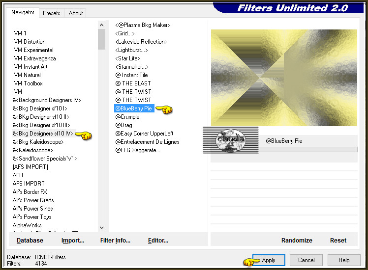 Effecten - Insteekfilters - <I.C.NET Software> - Filters Unlimited 2.0 - &<Bkg Dwesigners sf10 IV> - @BlueBerry Pie