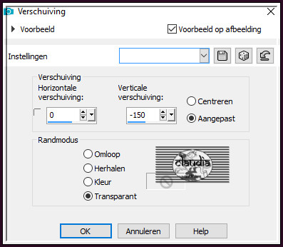 Effecten - Afbeeldingseffecten - Verschuiving :