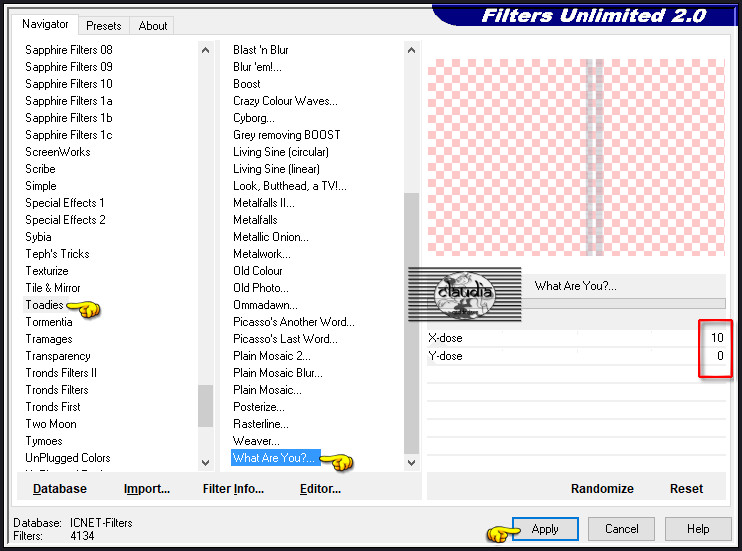 Effecten - Insteekfilters - <I.C.NET Software> - Filters Unlimited 2.0 - Toadies - What Are You?