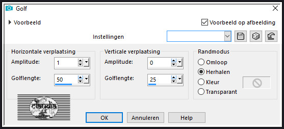 Effecten - Vervormingseffecten - Golf