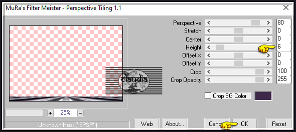 Effecten - Insteekfilters - MuRa's Meister - Perspective Tiling