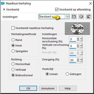 Effecten - Afbeeldingseffecten - Naadloze herhaling