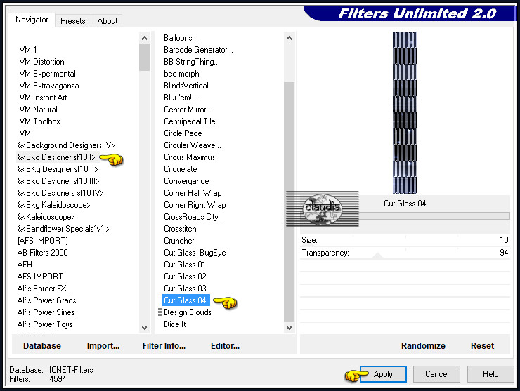 Effecten - Insteekfilters - <I.C.NET Software> - Filters Unlimited 2.0 - &<Bkg Designer sf10 I> - Cut Glass 04