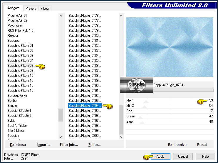 Effecten - Insteekfilters - <I.C.NET Software> - Filters Unlimited 2.0 - Sapphire Filters 08 - SapphirePlugin_0794
