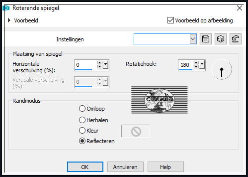 Effecten - Reflectie-effecten - Roterende spiegel