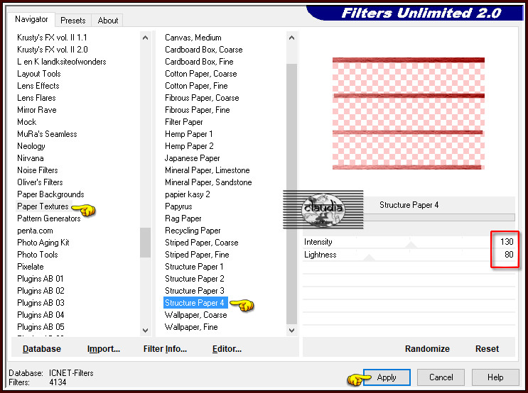 Effecten - Insteekfilters - <I.C.NET Software> - Filters Unlimited 2.0 - Paper Textures - Structure Paper 4