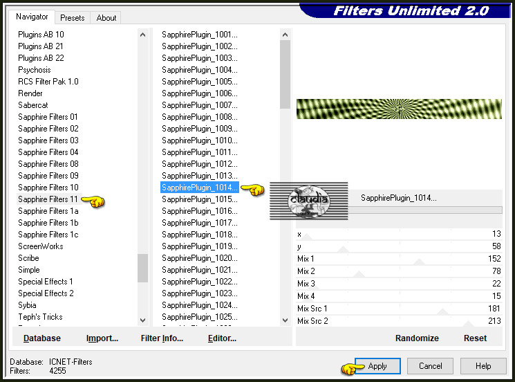 Effecten - Insteekfilters - <I.C.NET Software> - Sapphire Filters 11 - SapphirePlugin_1014 :