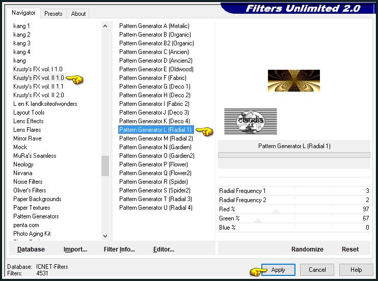Effecten - Insteekfilters - Krusty's FX vol. II 1.0 - Pattern Generator L (Radial L)