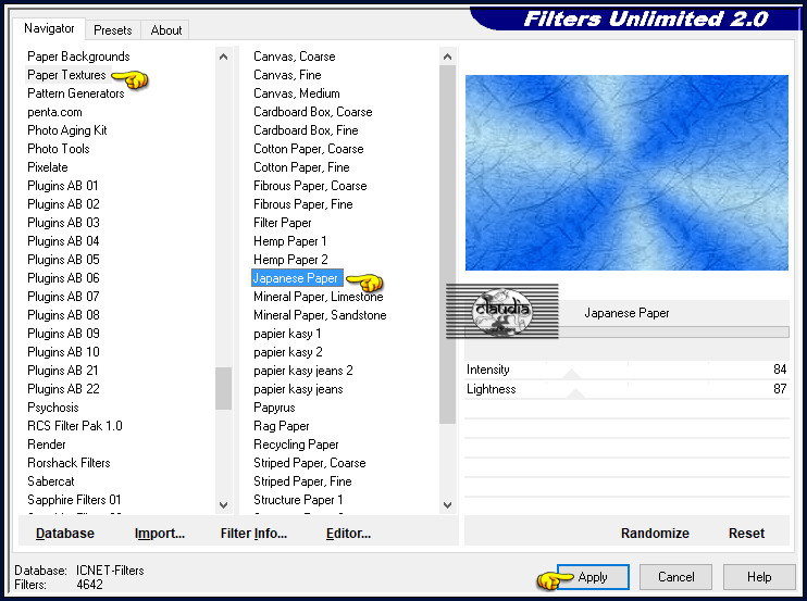 Effecten - Insteekfilters - <I.C.NET Software> - Filters Unlimited 2.0 - Paper Textures - Japanese Paper :
