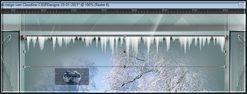 Of plaats het element zoals op het voorbeeld