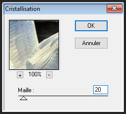 Effecten - Insteekfilters - Pixellisation - Cristallisation