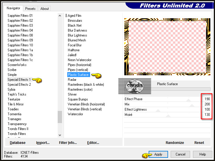Effecten - Insteekfilters - <I.C.NET Software> - Filters Unlimited 2.0 - Special Effects 1 - Plastic Surface