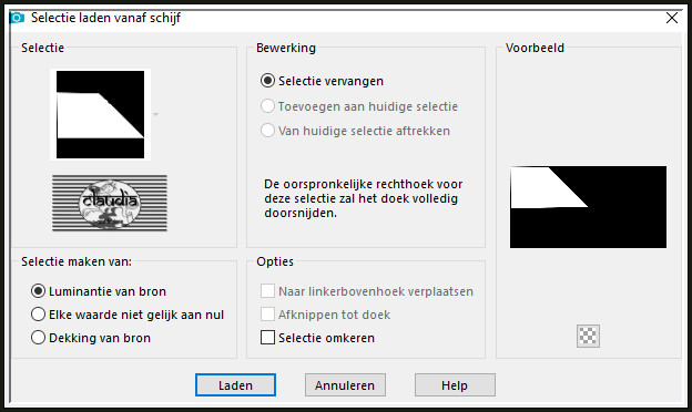 Selecties - Selectie laden/opslaan - Selectie laden vanaf schijf : Athe-333