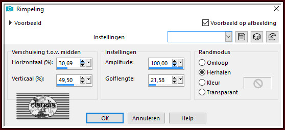 Effecten - Vervormingseffecten - Rimpeling