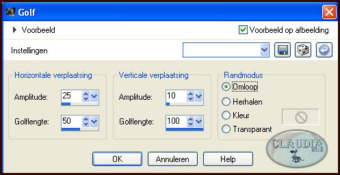 Effecten - Vervormingseffecten - Golf