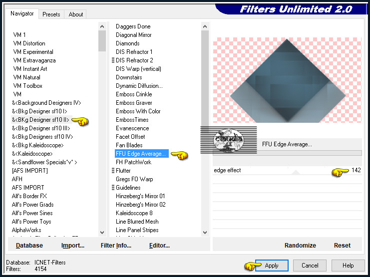 Effecten - Insteekfilters - <I.C.NET Software> - Filters Unlimited 2.0 - &<BKg Designer sf10 II> - FFU Edge Average