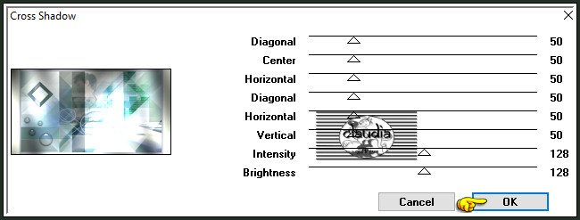 Effecten - Insteekfilters - Graphics Plus - Cross Shadow