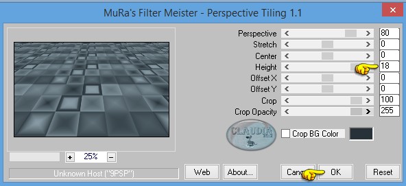 Effecten - Insteekfilters - MuRa's meister - Perspective Tiling