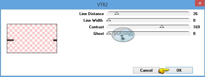 Instellingen filter penta.com - VTR2